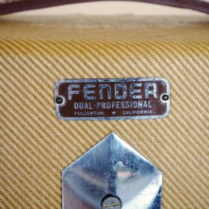 1947 Fender Dual Professional Vintage Tweed Tube Amplifier 2x10, V Front Super image 3