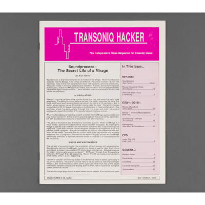 Transoniq Hacker Ensoniq User's Newsletter Issue #39