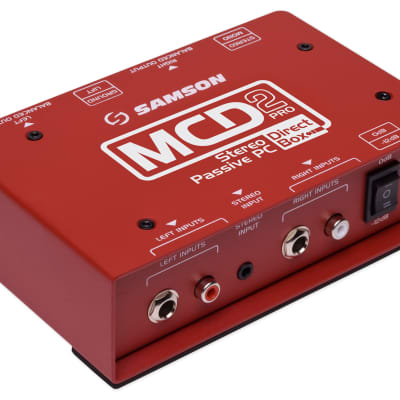 Samson S-Max MCD2 Professional Passive Stereo / Mono Direct DI Box,18Hz–40kHz image 1