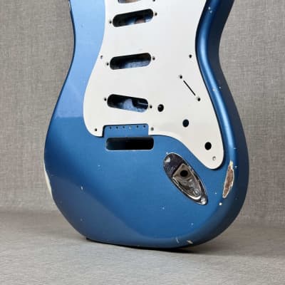 Lake Placid Blue Nitro Finish Guitar Body - Watch all the pics: It's 100% MADE IN ITALY image 8