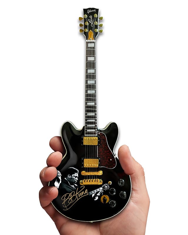 Axe Heaven GG-327 Gibson BB King ES-355 Lucille Tribute Ebony Mini Guitar  Model