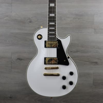 Grassroots Les Paul Custom, White with Gold hardware, Made in Korea, ESP /  Edwards | Reverb