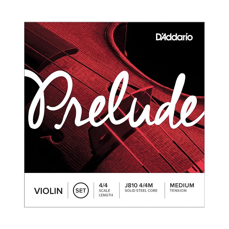 D'Addario Prelude Violin String Set - 4/4 Scale, Medium Tension image 1