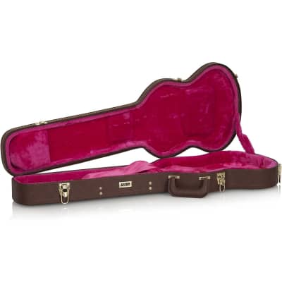 Gator GWSGBROWN Deluxe Wood Case for Guitars Gibson SG® Vintage Brown image 3