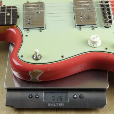 Fender Custom Shop Dealer Select CuNiFe Wide Range Jazzmaster Heavy Relic Fiesta Red , Left Handed R125194 image 6