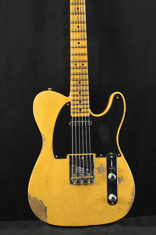 Mint Fender Time Machine '52 Telecaster Heavy Relic Aged Nocaster Blonde image 1