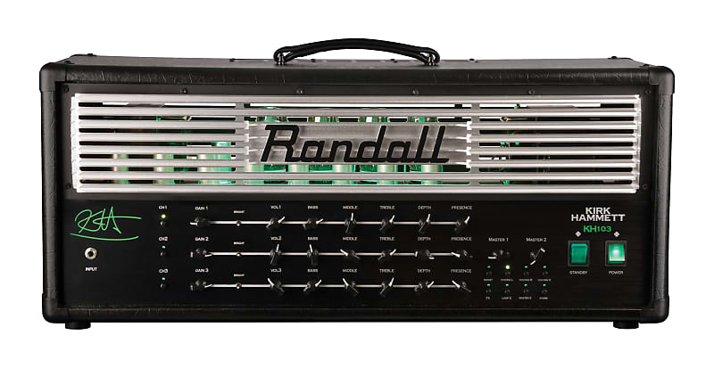 Randall KH103 Kirk Hammet 3 Channel 120 Watt Tube Guitar Head KH103-U image 1