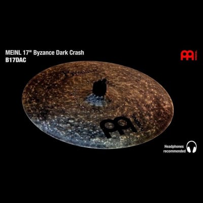 Meinl Byzance Dark Crash Cymbal 17 image 2