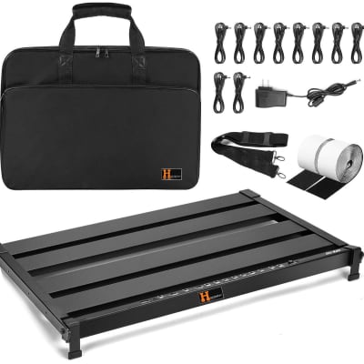 Harvester HPB-100 Pedal Board with Integrated Power Supply, Aluminum Folding Powered for sale