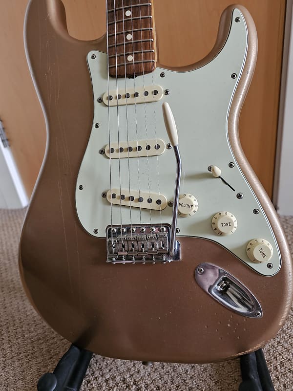 Fender Vintera Road Worn '60s Stratocaster Limited Edition Firemist Gold image 1