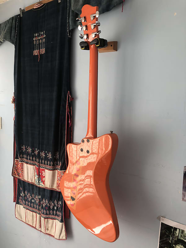 ♑️ Burny赤鯨H-65 Custom♑️HIDE Japan Guitar Burny Orange H-65