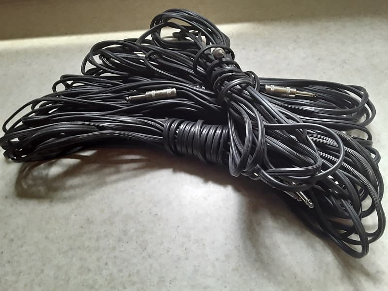 16 Gauge 1/4" Speaker / Monitor Cables Lot #3 – Comes with 40 & 50 Ft cables - (*4 Lots Available*) image 1