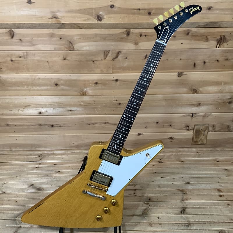 Gibson Custom Collector's Edition 1958 Korina Explorer/Flying V Brazilian  Rosewood Murphy Lab Set