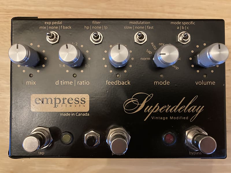 Empress Vintage Modified Superdelay 2010s - Black | Reverb Empress Vintage Modified Superdelay 2010s - Black | Reverb