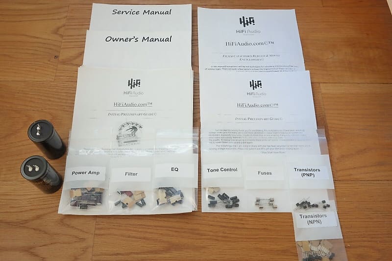 Sansui AU-7900 restoration kit filter capacitor repair rebuild fix  			