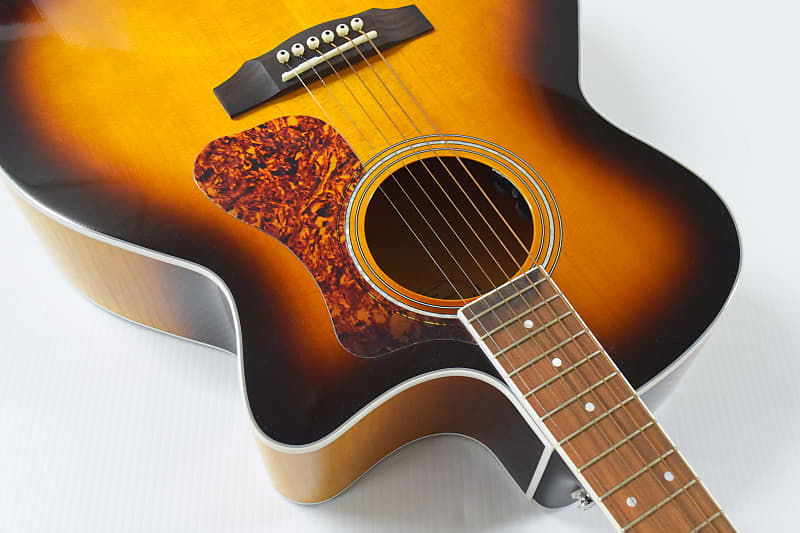 Guild F 250CE Deluxe Acoustic Electric Guitar DEMO Antique Burst