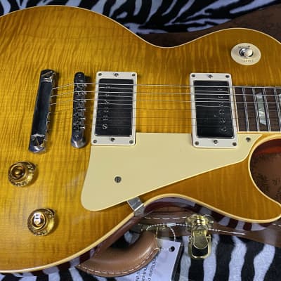 NEW! 2023 Gibson Custom Shop 1959 Les Paul - Double Dirty Lemon - Authorized Dealer - Hand Picked Killer Flame Top VOS - Only 8.7 lbs - G02748 image 7