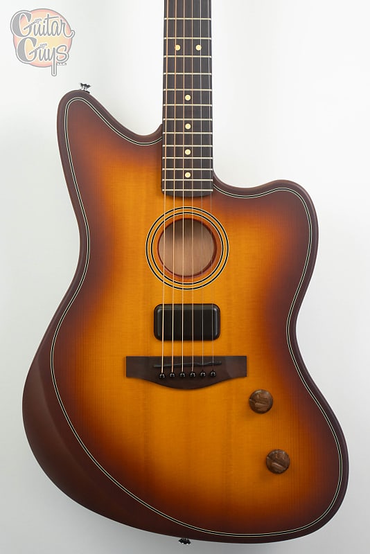 Fender Acoustasonic Standard Jazzmaster Honey Burst image 1