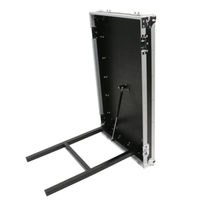 OSP RC20U-20SL 20 Space ATA Amp Rack w/Casters and Attached Utility Table image 3