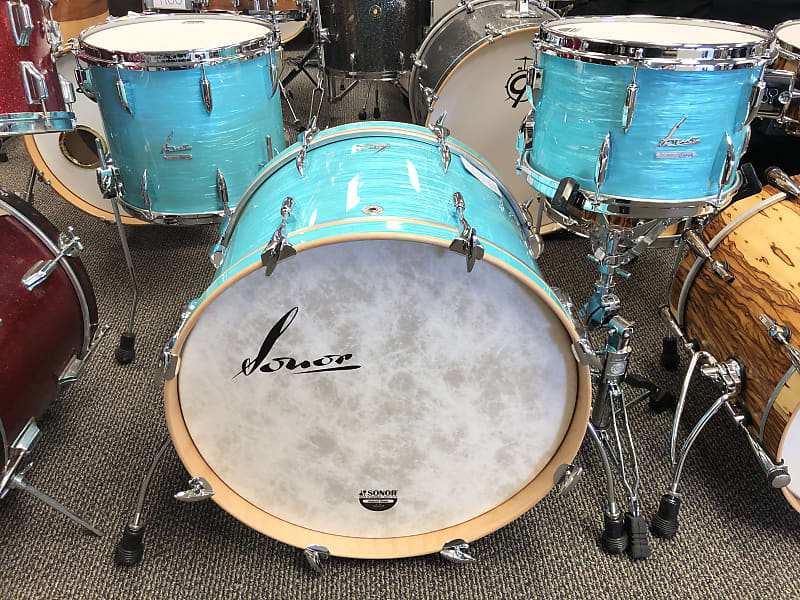 Sonor Vintage California Blue 3 Piece Shell Pack 12”, 14”, 22” image 1