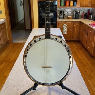 Slingerland banjolele banjo uke with painted head May-bell | Reverb