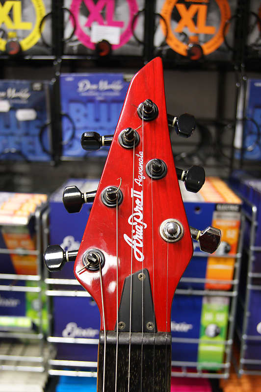 Aria Pro II Aquanote CR65 in transparent red finish | Reverb Aria Pro II Aquanote CR65 in transparent red finish | Reverb
