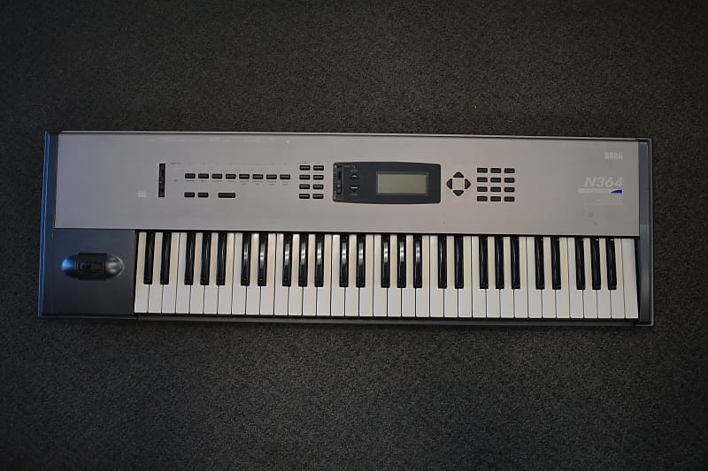 Korg N364 Synth 1990s - Silver