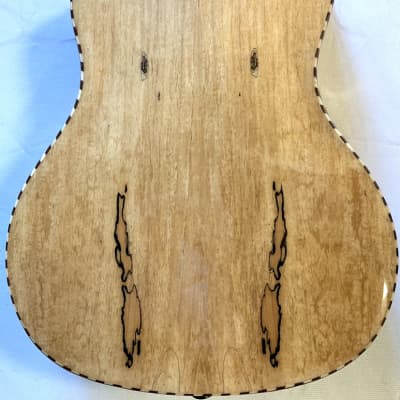 Smiger UK-ARS-09-24 Premium Thin Body Solid Top Cutaway Concert Machete Ukulele - Spruce & Spalted Maple image 6