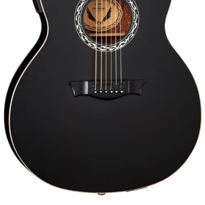 Dean EX BKS Exhibition Acoustic-Electric Guitar Black Satin image 2