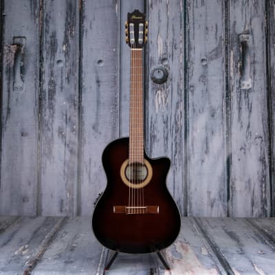 Ibanez GA35TCE Thinline Classical Acoustic/Electric, Dark Violin Sunburst image 4