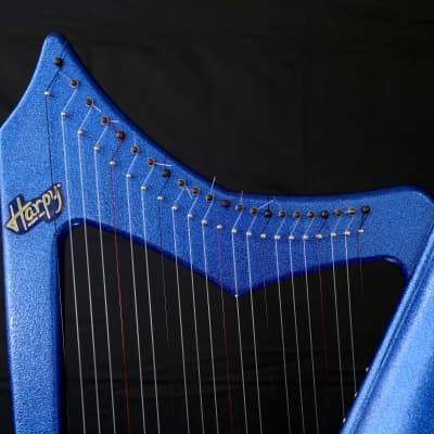 22 String Iris Harpy - Electric-Acoustic Harp - Blue image 8