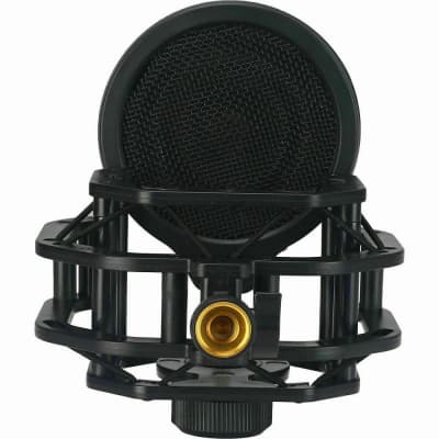 BOP Cover Shock mount and Pop Filter for Lewitt studio mics, Audio-Technica, Neuman, etc shock-mount image 10
