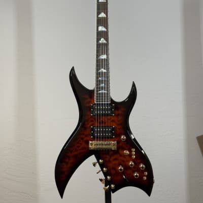 B.C. Rich Custom Shop Bich 10 Supreme Brazilian Rosewood 2025 - Sculpin Burst image 2