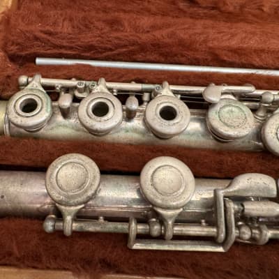 Artley - Nogales, AZ 15-0 Open Holed Flute 1950s - Silver image 7