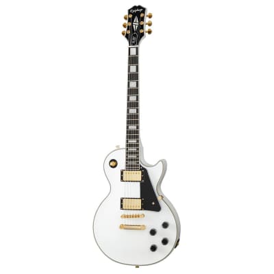 Epiphone Les Paul Custom Electric Guitar (Alpine White) (ASH23) image 2
