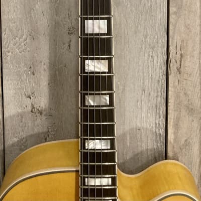 D'Angelico Premier EXL-1 Hollow Body Archtop 2022 - Satin Honey Blonde, Support Small Shops and Buy Here! image 7