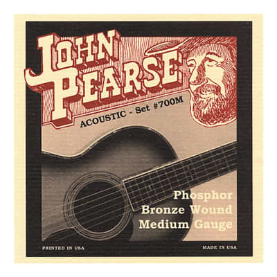 John Pearse 700M Phosphor Bronze Acoustic Guitar Strings 13-56 image 1