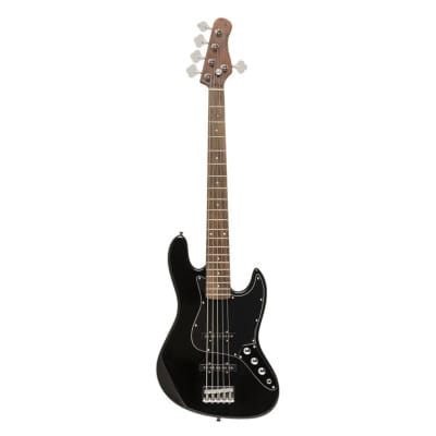 STAGG Standard "J" electric bass guitar 5 strings model Black image 6