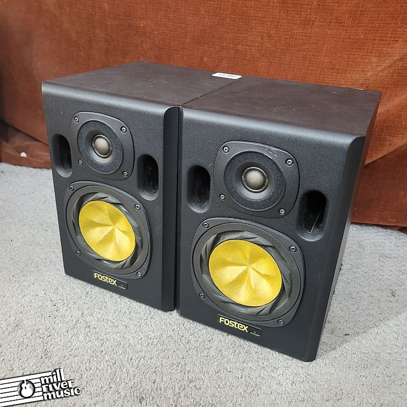 Fostex NF-1A Powered Studio Monitors Used | Reverb