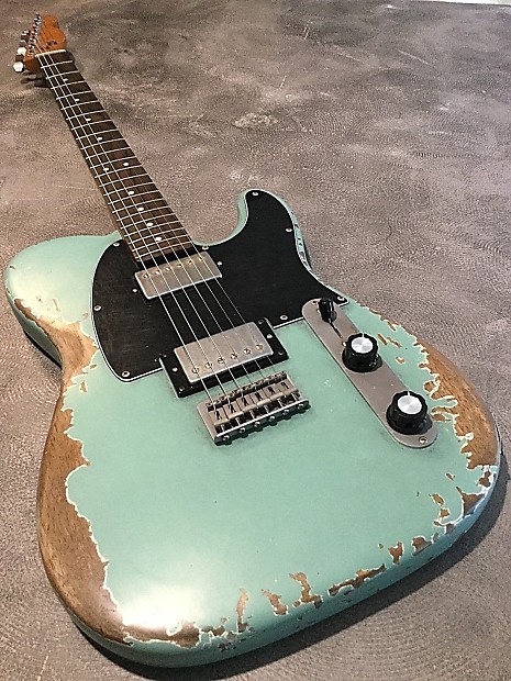 Heavy Relic Squier Telecaster Tele Electric Guitar with Double Humbuckers Aged Worn