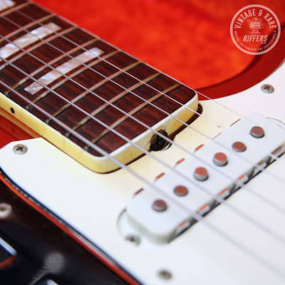 (Video) *All Original* 1969 Fender Jaguar Candy Apple Red, Rosewood Fretboard, Block Inlays w/OHSC, Case Candy | Rare Custom Colour Offset Vintage Guitar image 21