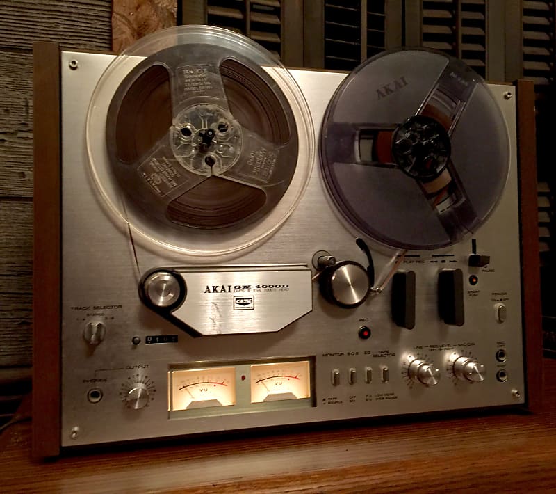 Vintage AKAI GX-4000D Reel-to-Reel Stereo Tape Deck.