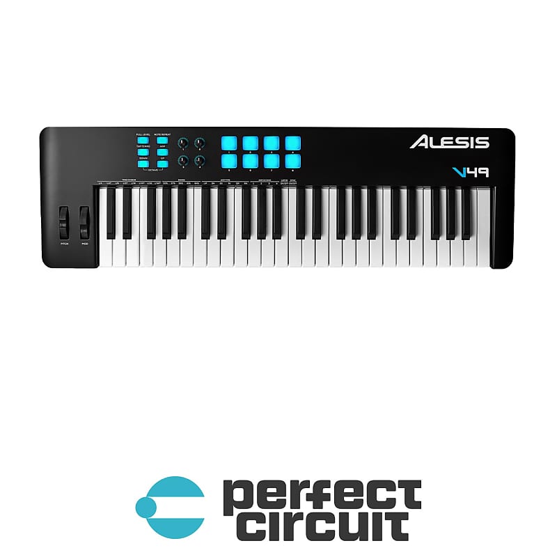 Alesis V49 49-Key USB MIDI Controller with Beat Pads | Reverb
