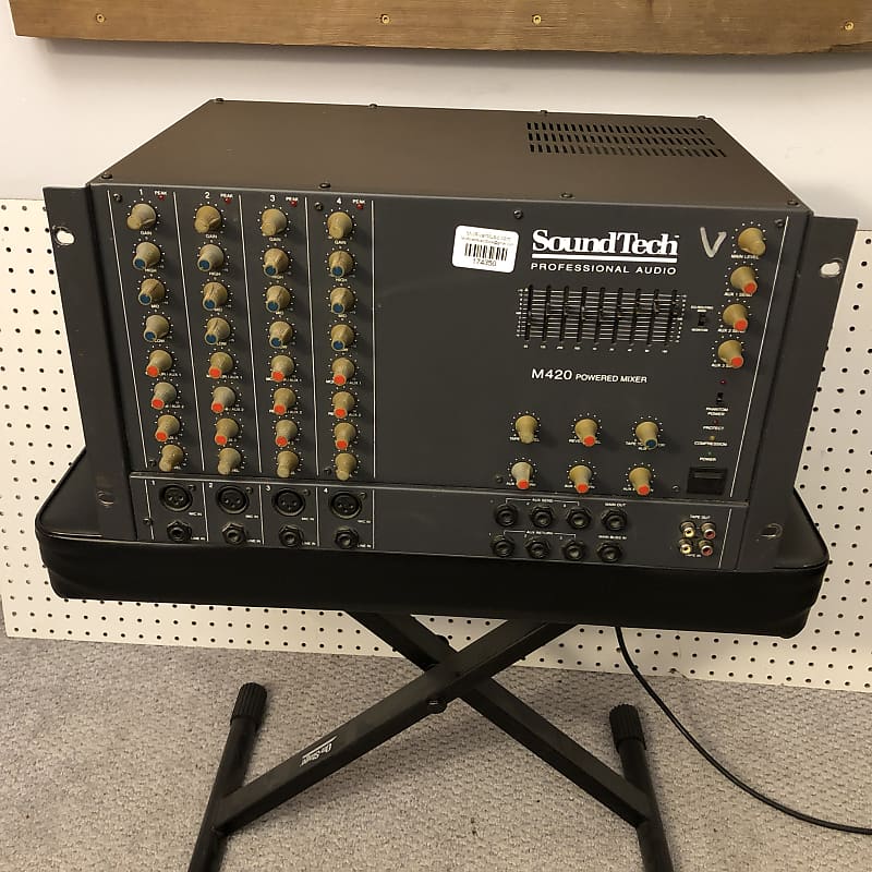 SoundTech M420 4-Channel Powered Mixer Rackmount