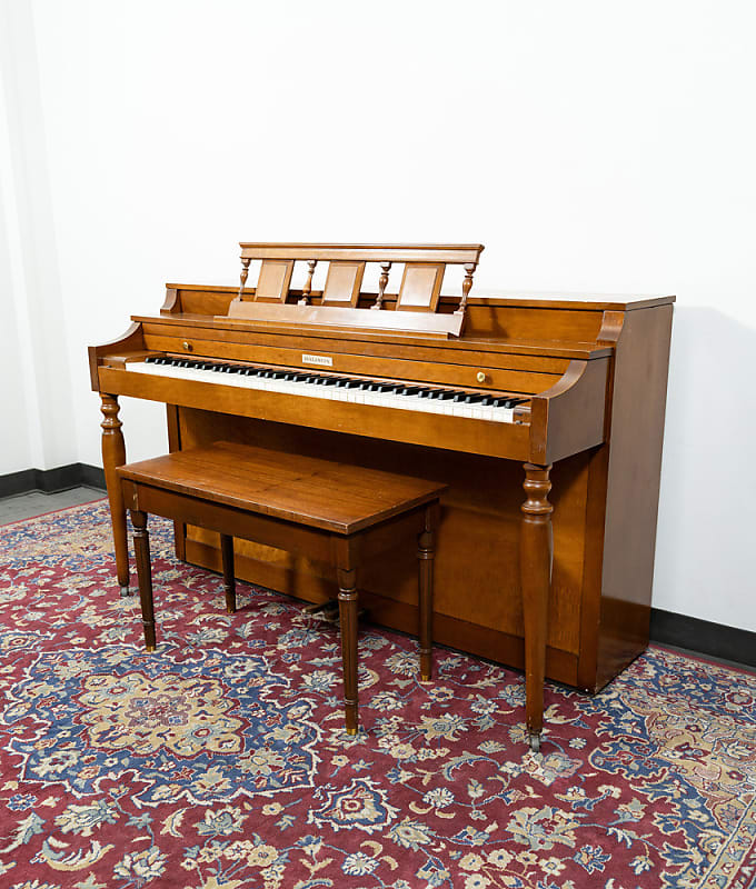 Baldwin Acrosonic Classic Upright Piano | Satin Walnut | SN: 10744477 image 1