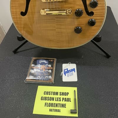 1990’s Gibson Custom Shop Les Paul Custom Florentine Plus Natural image 3
