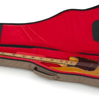 Gator GTBASSTAN Transit Series Bass Guitar Gig Bag Tan image 13