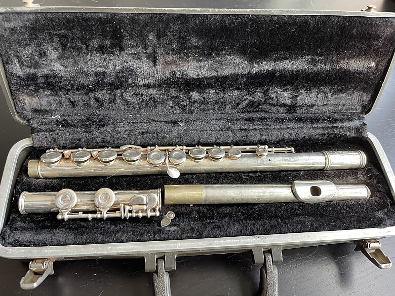 Vintage Gemeinhardt Elkhart Ind. M2 German Flute With Case Reverb