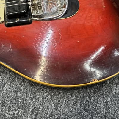 Mosrite Brass Rail 70s Red Burst image 9