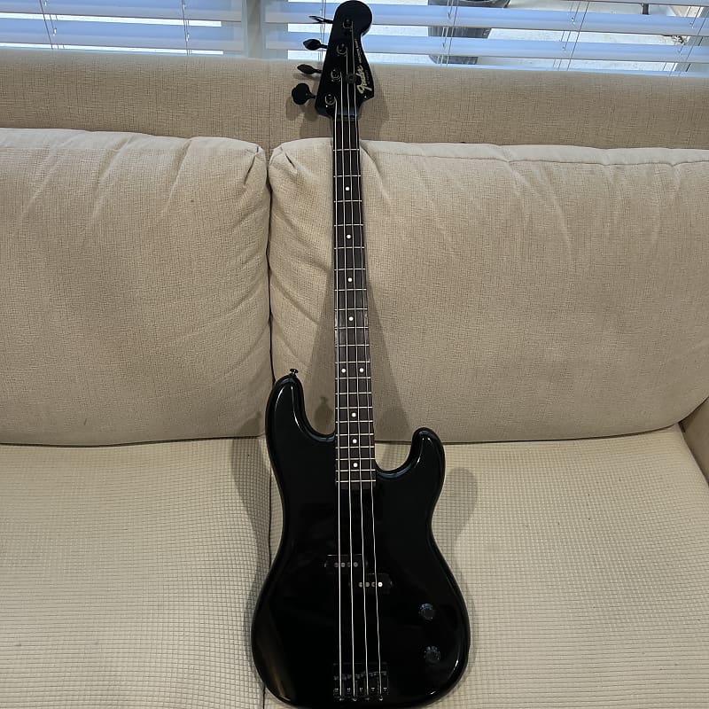 Fender Mij E Series Precision Bass 84 87 Black Gloss Reverb